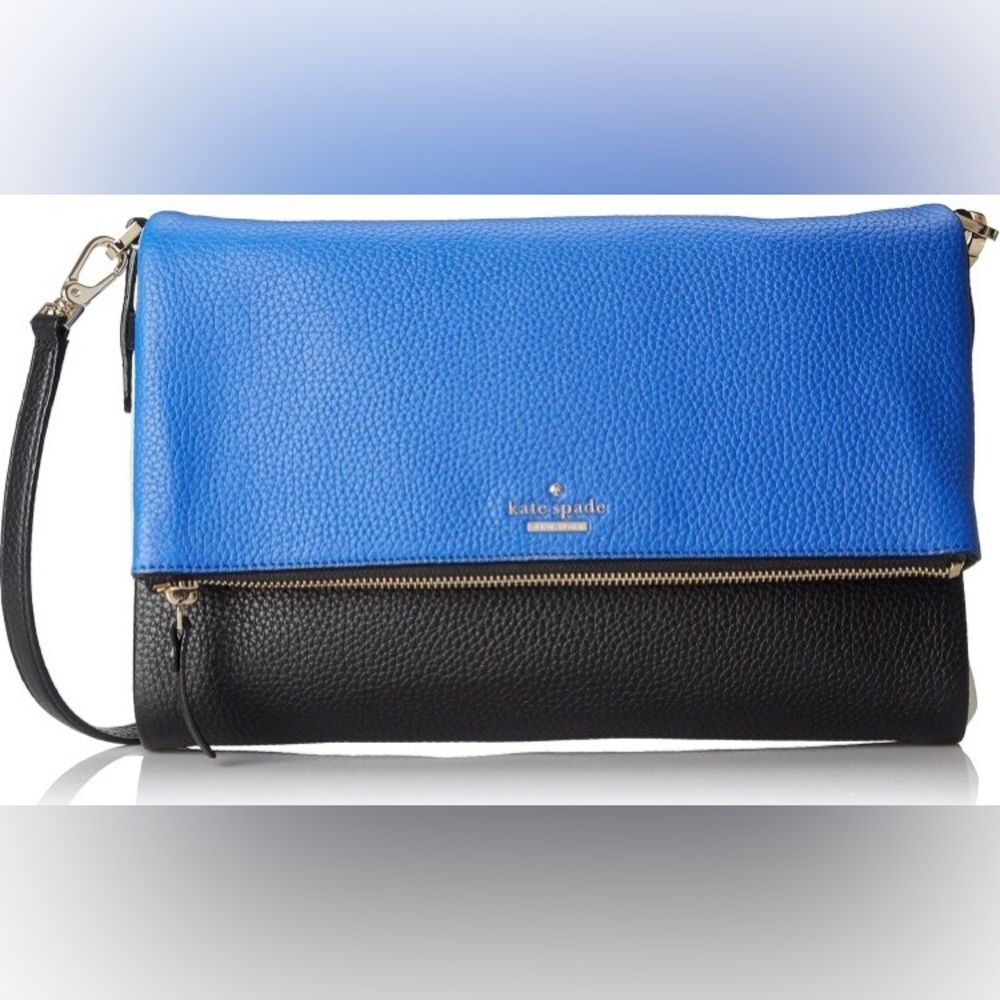 Kate Spade New York Carson Black and Blue Crossbody Bag
